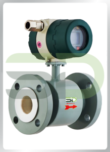 Electromagnetic Flowmeter with Field Mounted Flow Rate Indicator Totalizer